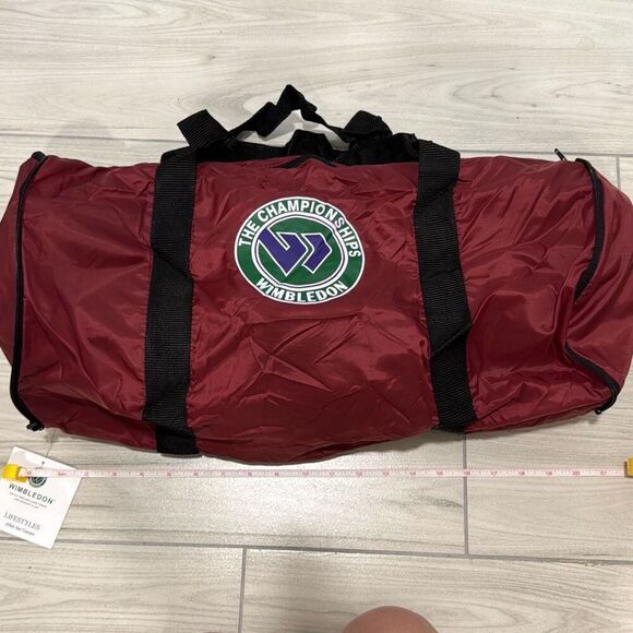 BRAND NEW WIMBLEDON® THE ALL ENGLAND LAWN TENNIS AND CROQUET CLUB DUFFLE BAG - R - Picture 2 of 7